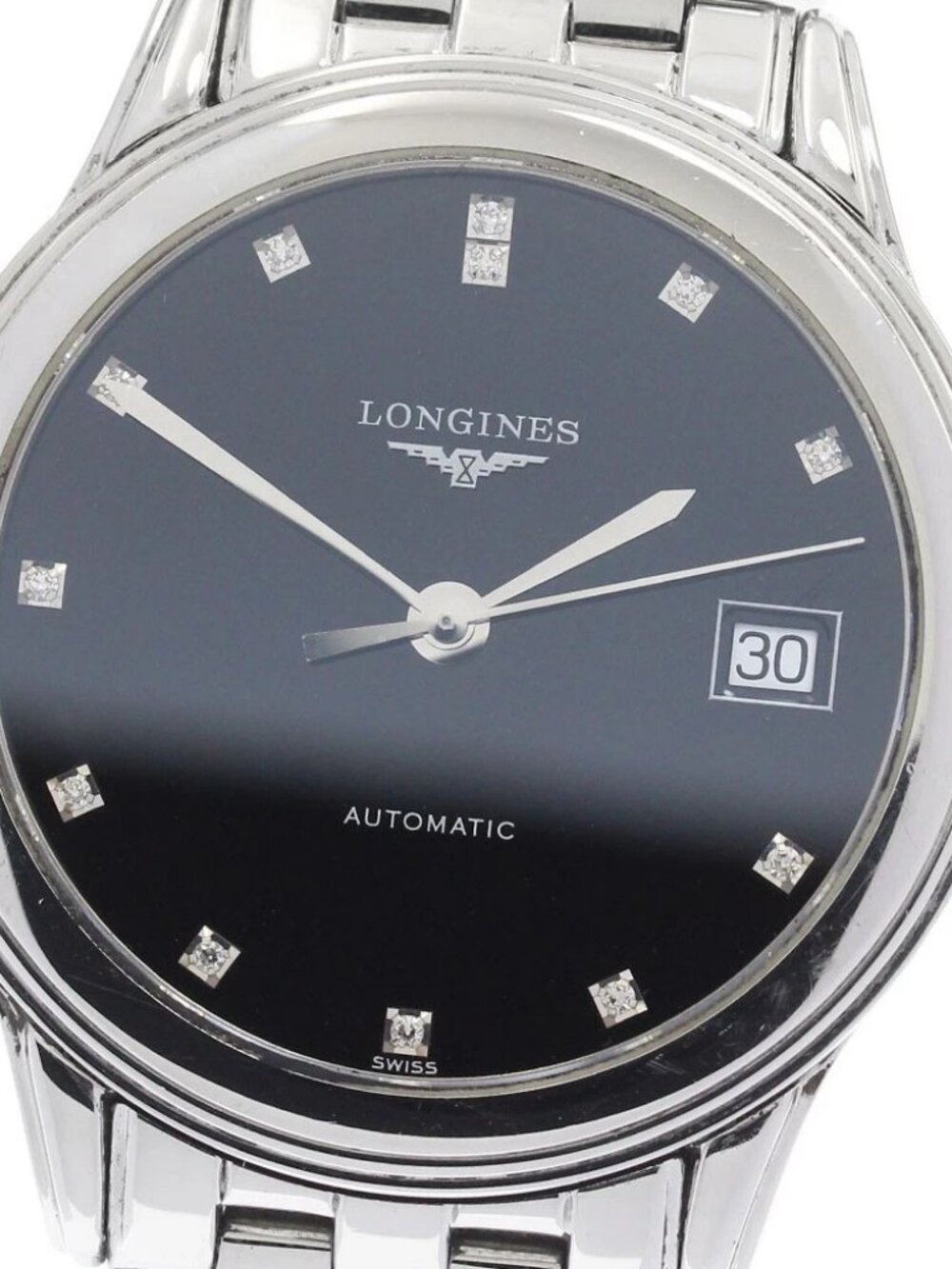 LONGINES Flagship L4.774.4 Date 12P diamond black Dial Automatic Men's_918512